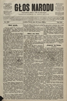 Głos Narodu : dziennik polityczny, założony w r. 1893 przez Józefa Rogosza (wydanie poranne). 1905, nr 203