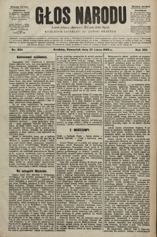 Głos Narodu : dziennik polityczny, założony w r. 1893 przez Józefa Rogosza (wydanie poranne). 1905, nr 204