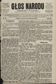 Głos Narodu : dziennik polityczny, założony w r. 1893 przez Józefa Rogosza (wydanie poranne). 1905, nr 211