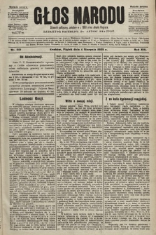 Głos Narodu : dziennik polityczny, założony w r. 1893 przez Józefa Rogosza (wydanie poranne). 1905, nr 212