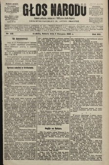 Głos Narodu : dziennik polityczny, założony w r. 1893 przez Józefa Rogosza (wydanie poranne). 1905, nr 213