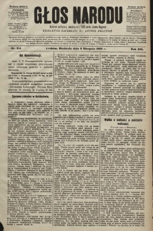 Głos Narodu : dziennik polityczny, założony w r. 1893 przez Józefa Rogosza (wydanie poranne). 1905, nr 214
