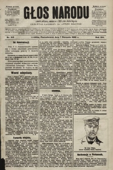 Głos Narodu : dziennik polityczny, założony w r. 1893 przez Józefa Rogosza (wydanie poranne). 1905, nr 215