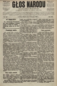 Głos Narodu : dziennik polityczny, założony w r. 1893 przez Józefa Rogosza (wydanie poranne). 1905, nr 219