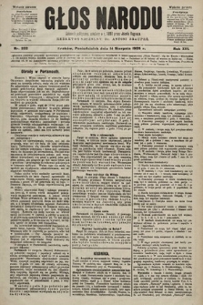 Głos Narodu : dziennik polityczny, założony w r. 1893 przez Józefa Rogosza (wydanie poranne). 1905, nr 222