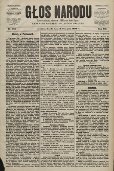 Głos Narodu : dziennik polityczny, założony w r. 1893 przez Józefa Rogosza (wydanie poranne). 1905, nr 224