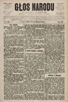 Głos Narodu : dziennik polityczny, założony w r. 1893 przez Józefa Rogosza (wydanie poranne). 1905, nr 226