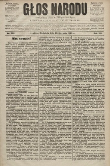 Głos Narodu : dziennik polityczny, założony w r. 1893 przez Józefa Rogosza (wydanie poranne). 1905, nr 228