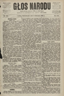 Głos Narodu : dziennik polityczny, założony w r. 1893 przez Józefa Rogosza (wydanie poranne). 1905, nr 229