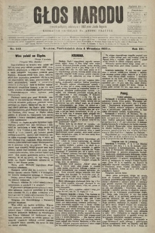 Głos Narodu : dziennik polityczny, założony w r. 1893 przez Józefa Rogosza (wydanie poranne). 1905, nr 243
