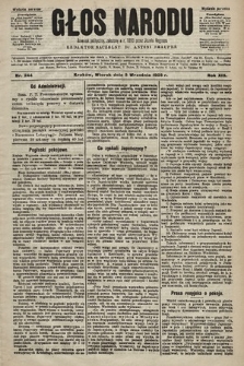 Głos Narodu : dziennik polityczny, założony w r. 1893 przez Józefa Rogosza (wydanie poranne). 1905, nr 244