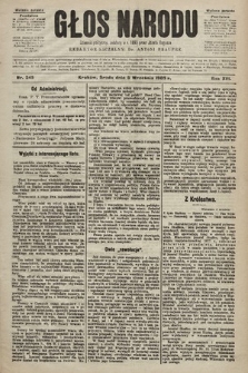Głos Narodu : dziennik polityczny, założony w r. 1893 przez Józefa Rogosza (wydanie poranne). 1905, nr 245