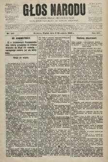 Głos Narodu : dziennik polityczny, założony w r. 1893 przez Józefa Rogosza (wydanie poranne). 1905, nr 247