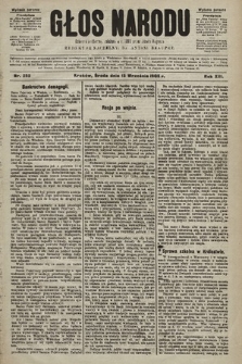 Głos Narodu : dziennik polityczny, założony w r. 1893 przez Józefa Rogosza (wydanie poranne). 1905, nr 252