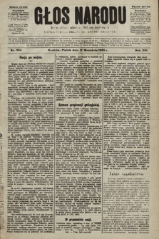 Głos Narodu : dziennik polityczny, założony w r. 1893 przez Józefa Rogosza (wydanie poranne). 1905, nr 254