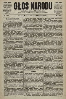 Głos Narodu : dziennik polityczny, założony w r. 1893 przez Józefa Rogosza (wydanie poranne). 1905, nr 257