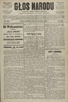 Głos Narodu : dziennik polityczny, założony w r. 1893 przez Józefa Rogosza (wydanie poranne). 1905, nr 263
