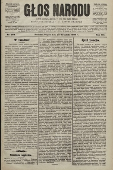 Głos Narodu : dziennik polityczny, założony w r. 1893 przez Józefa Rogosza (wydanie poranne). 1905, nr 268