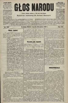 Głos Narodu : dziennik polityczny, założony w r. 1893 przez Józefa Rogosza (wydanie poranne). 1905, nr 269