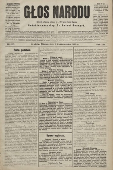 Głos Narodu : dziennik polityczny, założony w r. 1893 przez Józefa Rogosza (wydanie poranne). 1905, nr 271