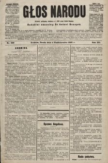 Głos Narodu : dziennik polityczny, założony w r. 1893 przez Józefa Rogosza (wydanie poranne). 1905, nr 272