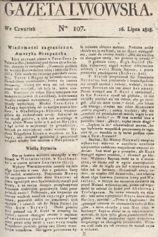 Gazeta Lwowska. 1818, nr 107