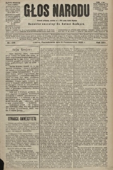 Głos Narodu : dziennik polityczny, założony w r. 1893 przez Józefa Rogosza (wydanie wieczorne). 1905, nr 278