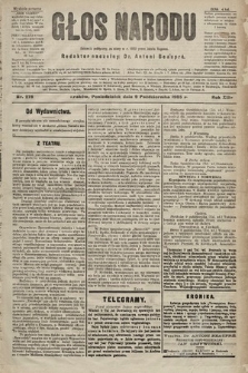 Głos Narodu : dziennik polityczny, założony w r. 1893 przez Józefa Rogosza (wydanie poranne). 1905, nr 278