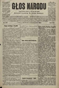 Głos Narodu : dziennik polityczny, założony w r. 1893 przez Józefa Rogosza (wydanie wieczorne). 1905, nr 279 [i.e. 280]