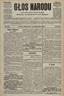 Głos Narodu : dziennik polityczny, założony w r. 1893 przez Józefa Rogosza (wydanie poranne). 1905, nr 297