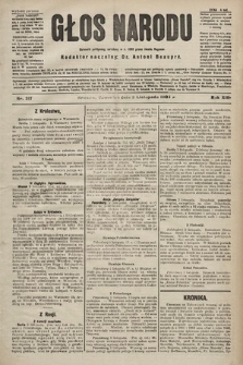 Głos Narodu : dziennik polityczny, założony w r. 1893 przez Józefa Rogosza (wydanie poranne). 1905, nr 317