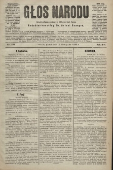 Głos Narodu : dziennik polityczny, założony w r. 1893 przez Józefa Rogosza (wydanie poranne). 1905, nr 333