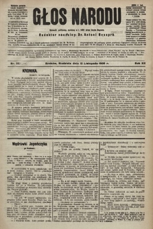 Głos Narodu : dziennik polityczny, założony w r. 1893 przez Józefa Rogosza (wydanie poranne). 1905, nr 337 [i.e. 338]