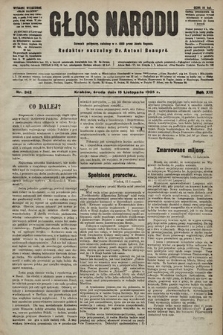 Głos Narodu : dziennik polityczny, założony w r. 1893 przez Józefa Rogosza (wydanie wieczorne). 1905, nr 342