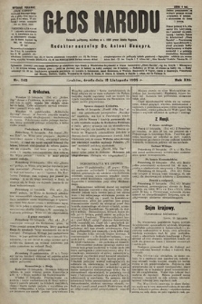 Głos Narodu : dziennik polityczny, założony w r. 1893 przez Józefa Rogosza (wydanie poranne). 1905, nr 345