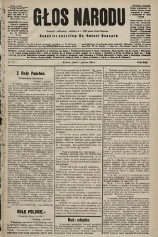 Głos Narodu : dziennik polityczny, założony w r. 1893 przez Józefa Rogosza (wydanie poranne). 1905, nr 371