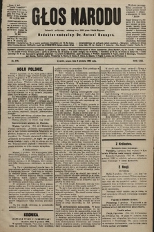 Głos Narodu : dziennik polityczny, założony w r. 1893 przez Józefa Rogosza (wydanie poranne). 1905, nr 373