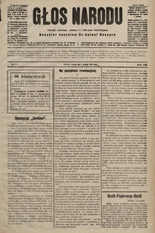 Głos Narodu : dziennik polityczny, założony w r. 1893 przez Józefa Rogosza (wydanie wieczorne). 1905, nr 376