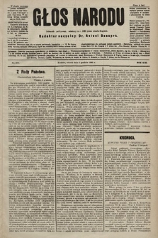 Głos Narodu : dziennik polityczny, założony w r. 1893 przez Józefa Rogosza (wydanie poranne). 1905, nr 377