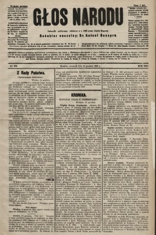 Głos Narodu : dziennik polityczny, założony w r. 1893 przez Józefa Rogosza (wydanie poranne). 1905, nr 392