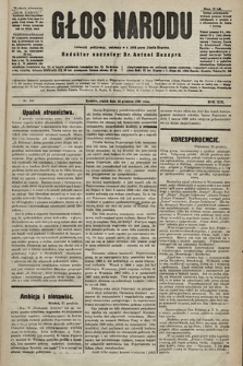 Głos Narodu : dziennik polityczny, założony w r. 1893 przez Józefa Rogosza (wydanie wieczorne). 1905, nr 406