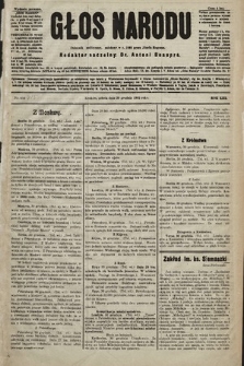 Głos Narodu : dziennik polityczny, założony w r. 1893 przez Józefa Rogosza (wydanie poranne). 1905, nr 414 [i.e. 415]