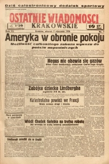 Ostatnie Wiadomości Krakowskie. 1936, nr 7