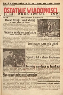 Ostatnie Wiadomości Krakowskie. 1936, nr 12