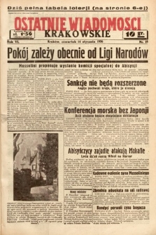 Ostatnie Wiadomości Krakowskie. 1936, nr 16