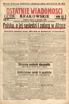 Ostatnie Wiadomości Krakowskie. 1936, nr 17