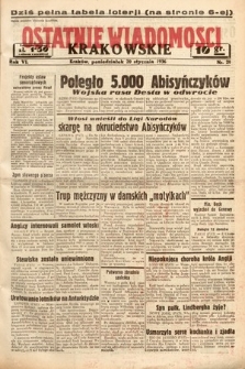 Ostatnie Wiadomości Krakowskie. 1936, nr 20