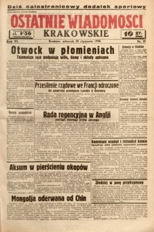 Ostatnie Wiadomości Krakowskie. 1936, nr 21