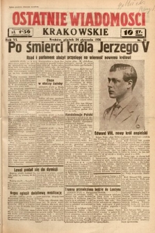 Ostatnie Wiadomości Krakowskie. 1936, nr 24