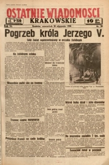Ostatnie Wiadomości Krakowskie. 1936, nr 30
